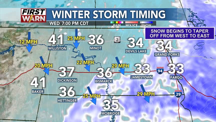 Updated: Timing of the winter weather. Expect a break in the snow later ...