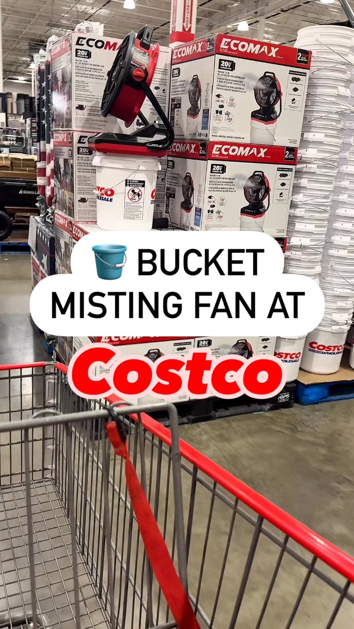 Need a use for your Costco buckets? This bucket misting fan at Costco ...