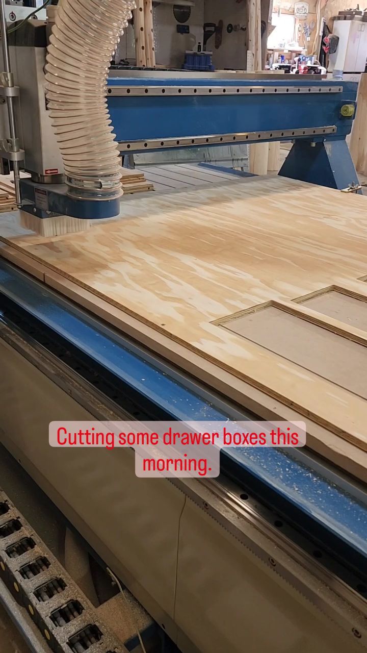 Cut, cut, cut. . . . #cnc #cncrouter #woodshop #woodworker #woodwork # ...