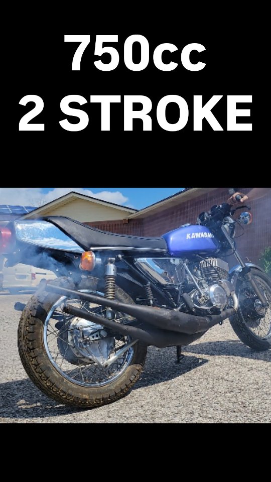 まっきー　DH-2 1974 KAWASAKI H2 750 TRIPLE 2 STROKE MOTORCYCLE #KAWASAKI #h2 #h2b