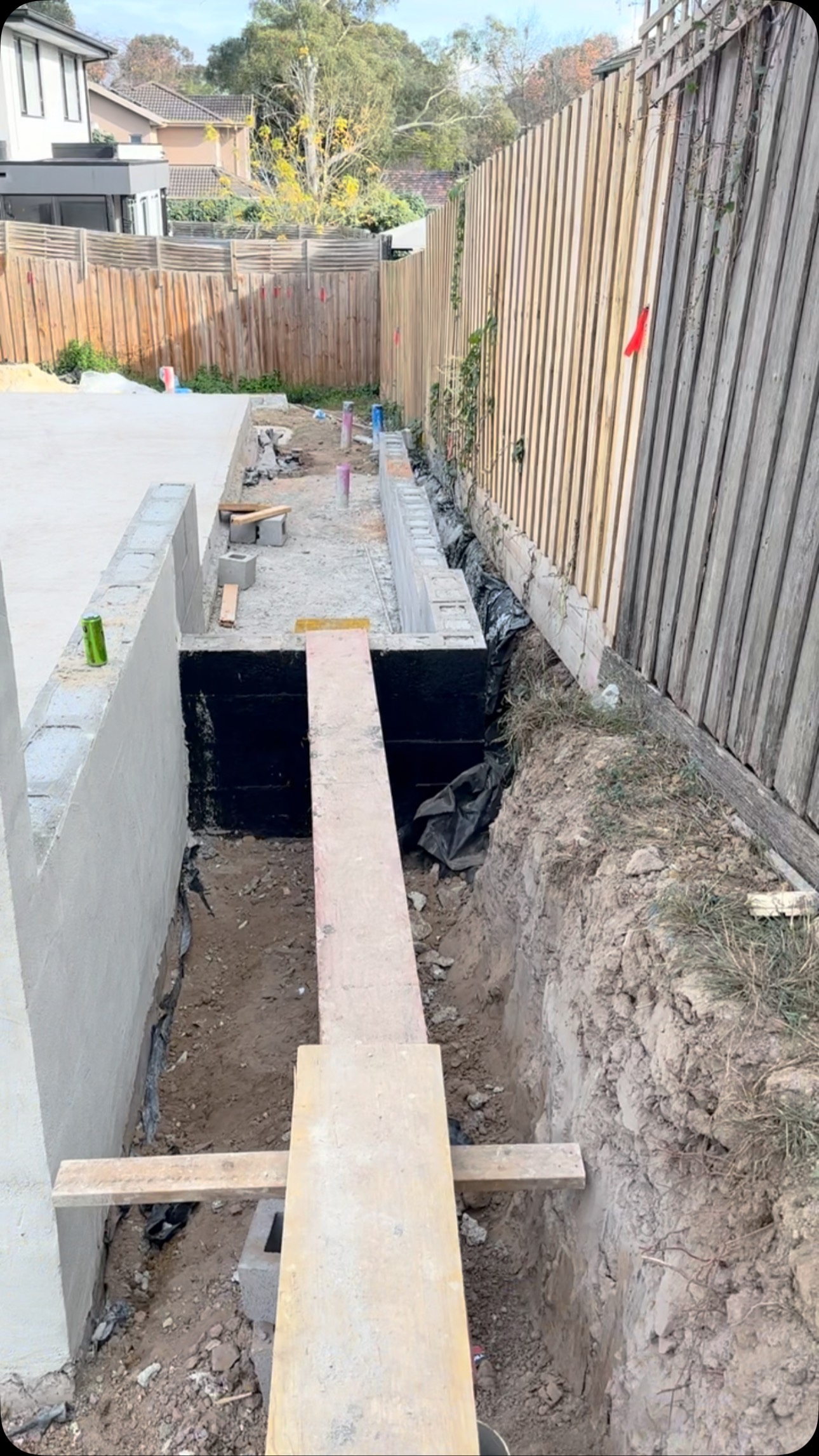 140mm #retainingwall finished at Williamstown. No one makes a 140mm ...