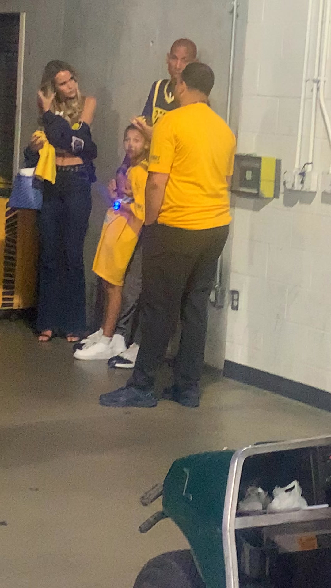 We ran into Reggie Miller in the tunnel after the Pacers Game 4 