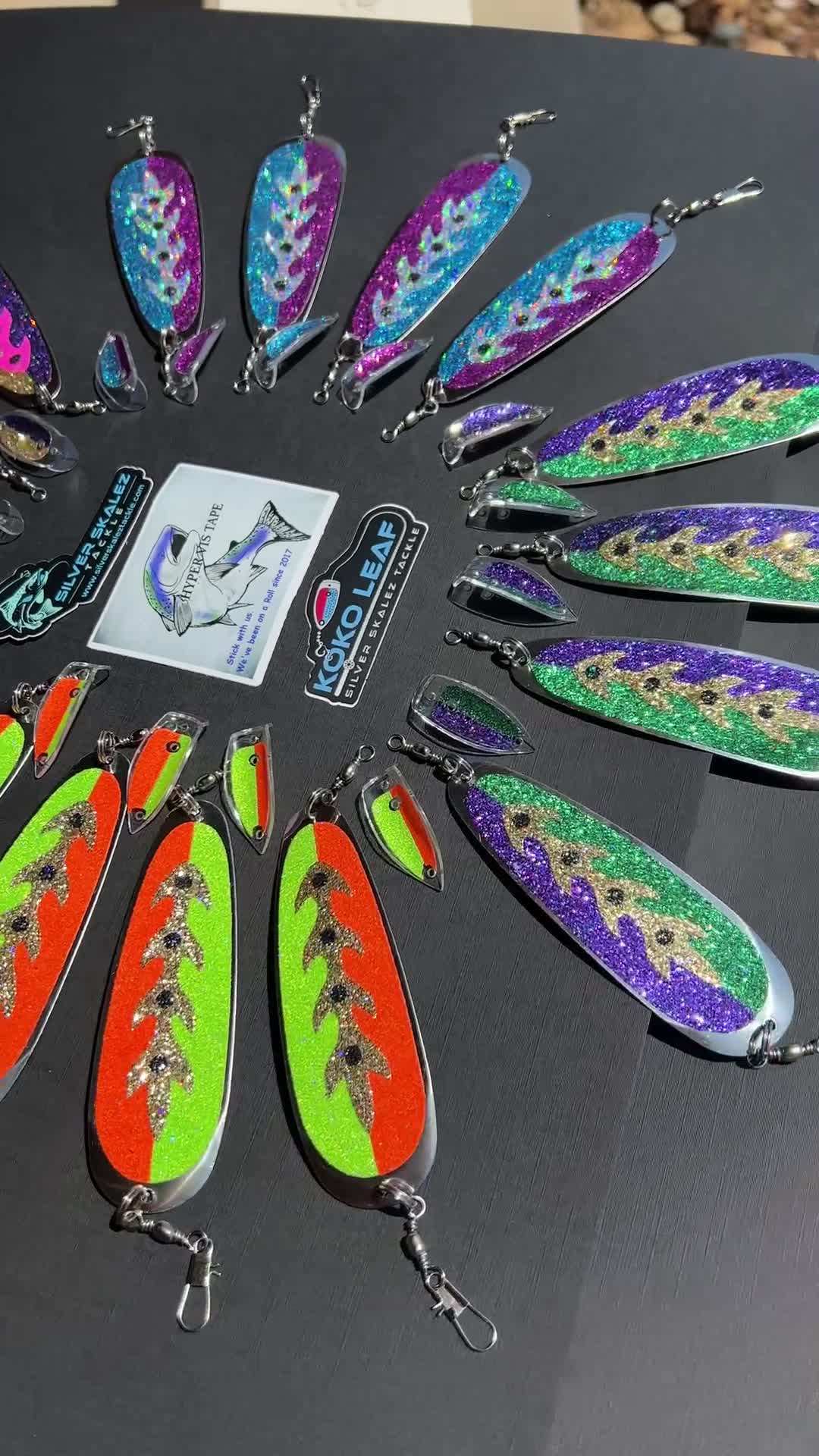 bright reflectivetape for fish lures FINGERINSPIRE 24 Sheets 8x4 Inch Fishing Lure Holographic Scale Sticker May be cut to any desired shape with a pocket knife or scissors SCALLOP REFLECTOR TAPE, Lure Making