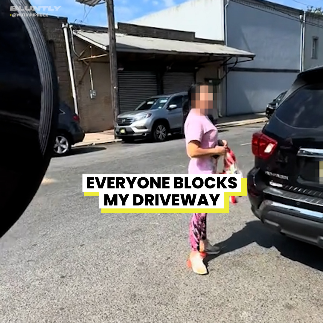 He confronted her over blocking his driveway | Bluntly | Facebook
