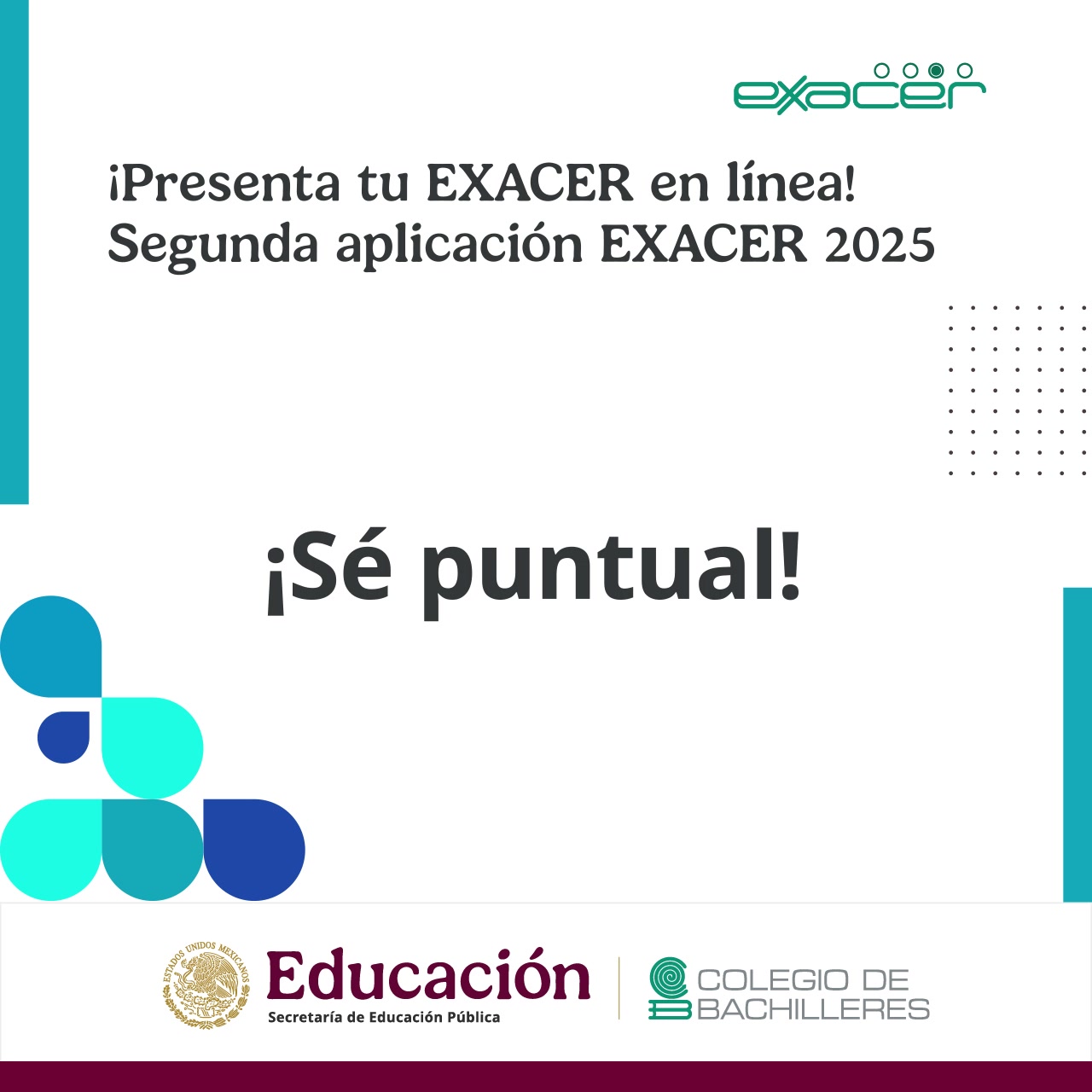 📢 #Atención no olvides que la aplicación del #EXACER en línea es el ...
