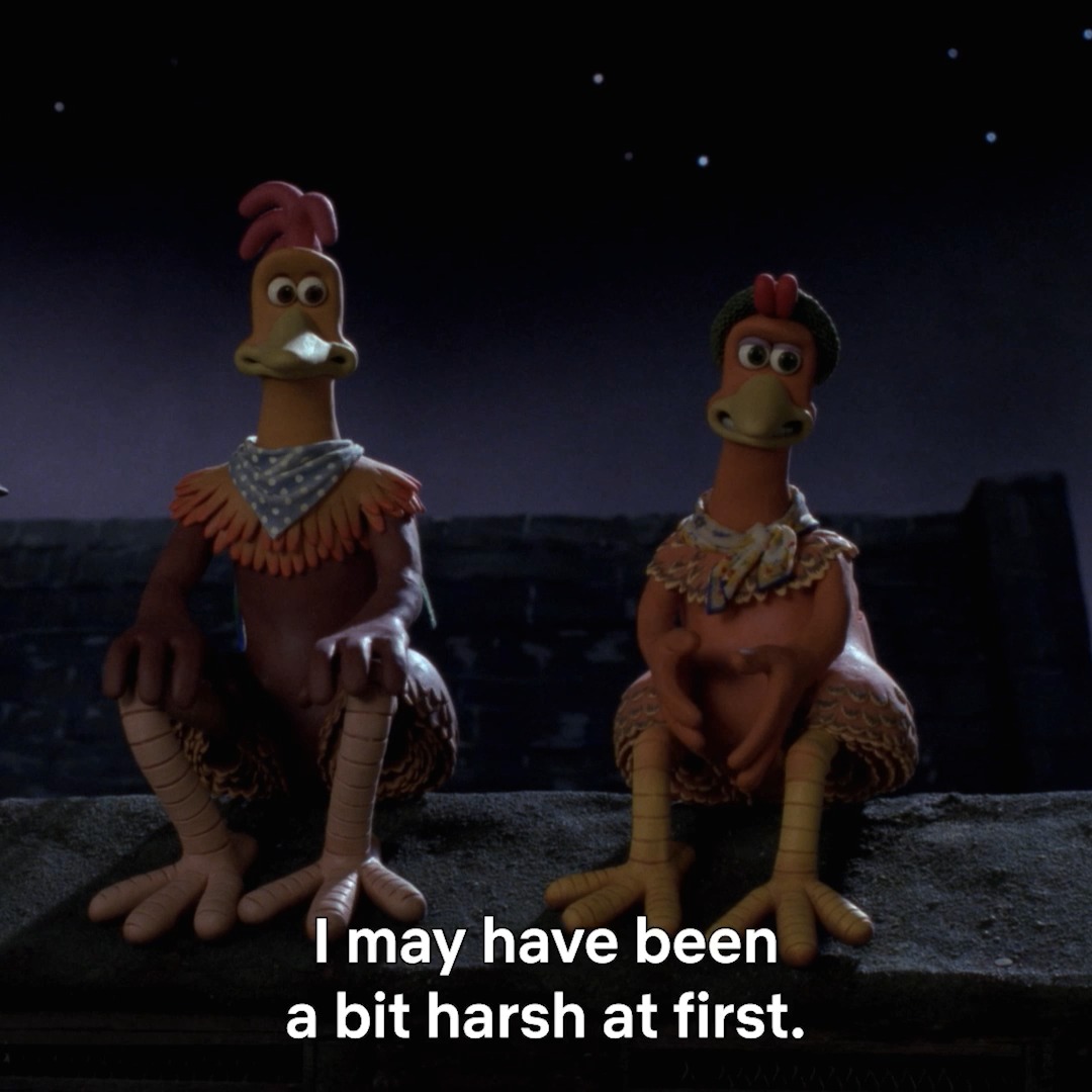 We don't know why the chicken crossed the road, but we know CHICKEN RUN ...