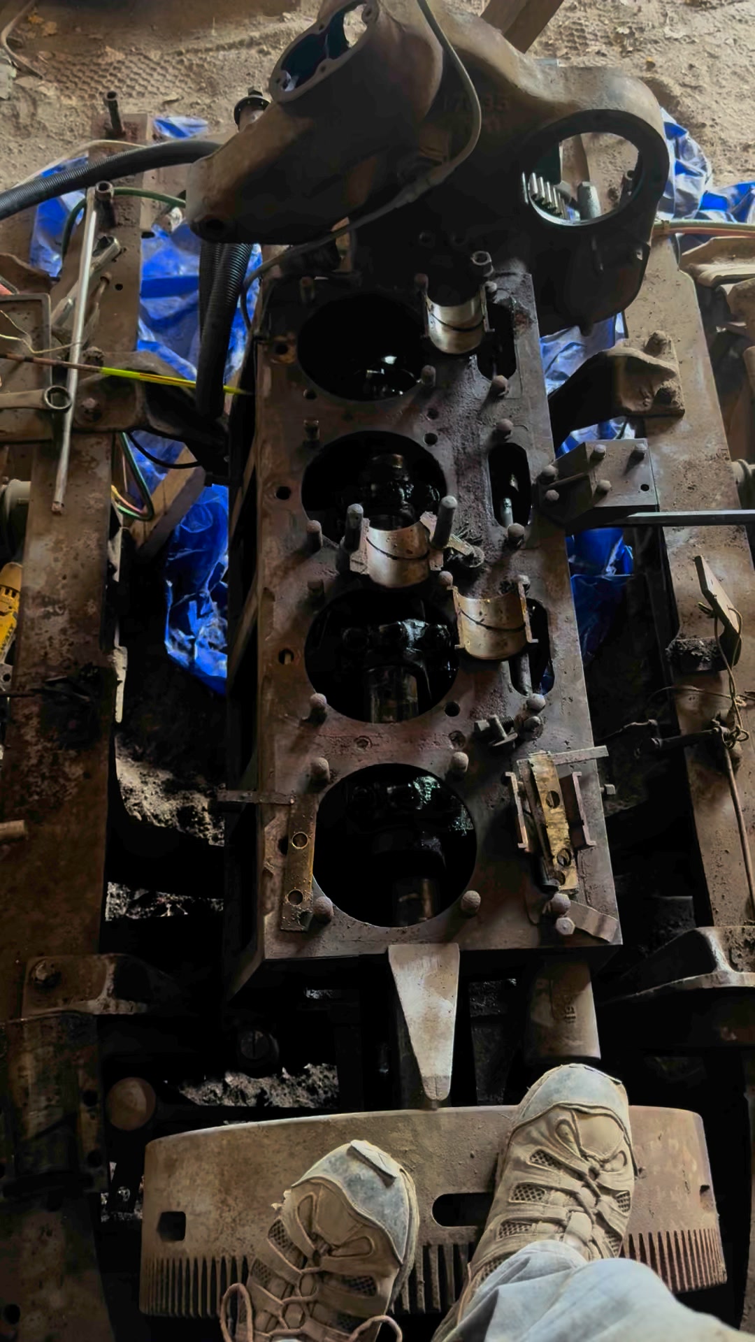 This late model Holt 10 Ton engine hadn’t turned for many years before ...