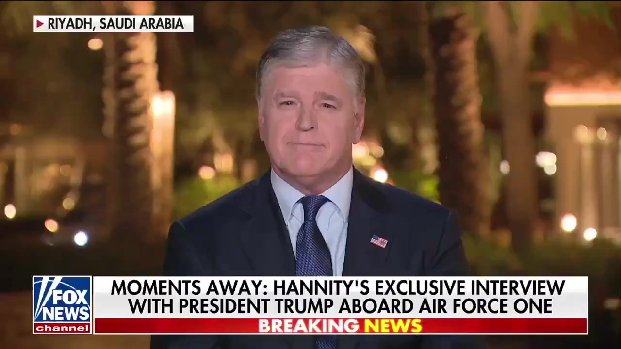 Sean Hannity Interviews President Trump aboard Air Force One — May 13 ...