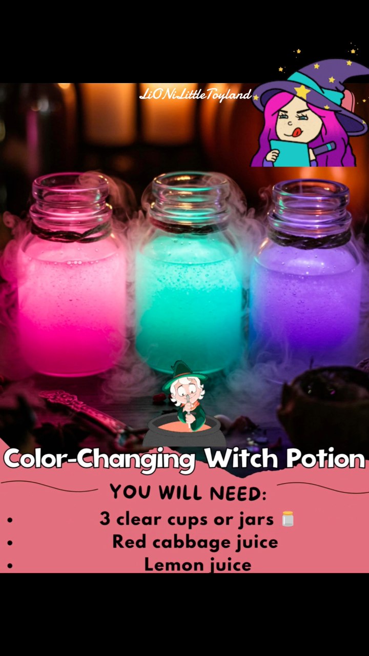 🧙‍♀️💜 Color-Changing Witch Potion — A Magical Halloween Experiment! Get ...