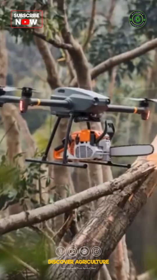 Introducing the groundbreaking drone chainsaw machine—a glimpse into ...