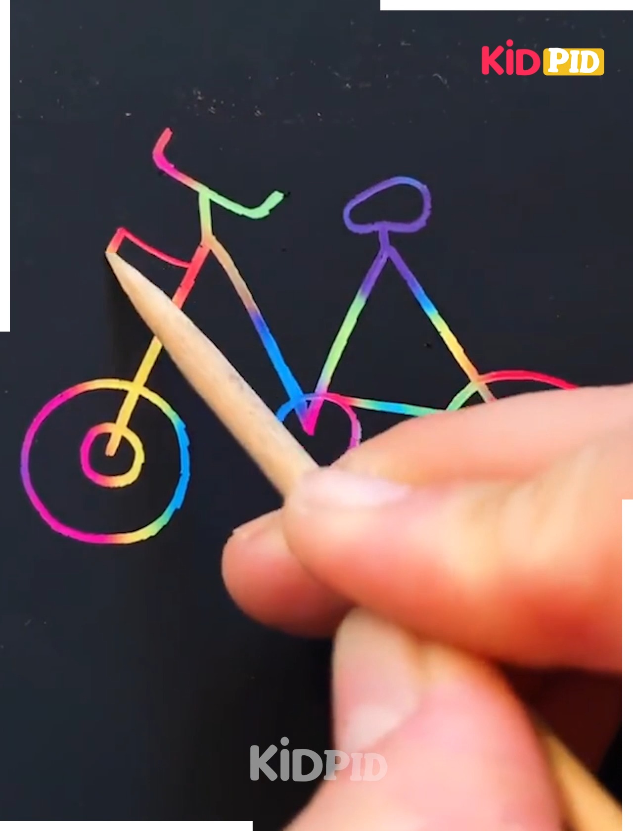 Easy to Make Colorful Drawings for Kids | bicycle, Peppa Pig, drawing ...
