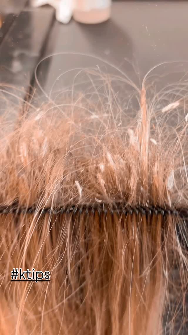 Ever wondered how it’s done? Re using my clients hair for another set ...