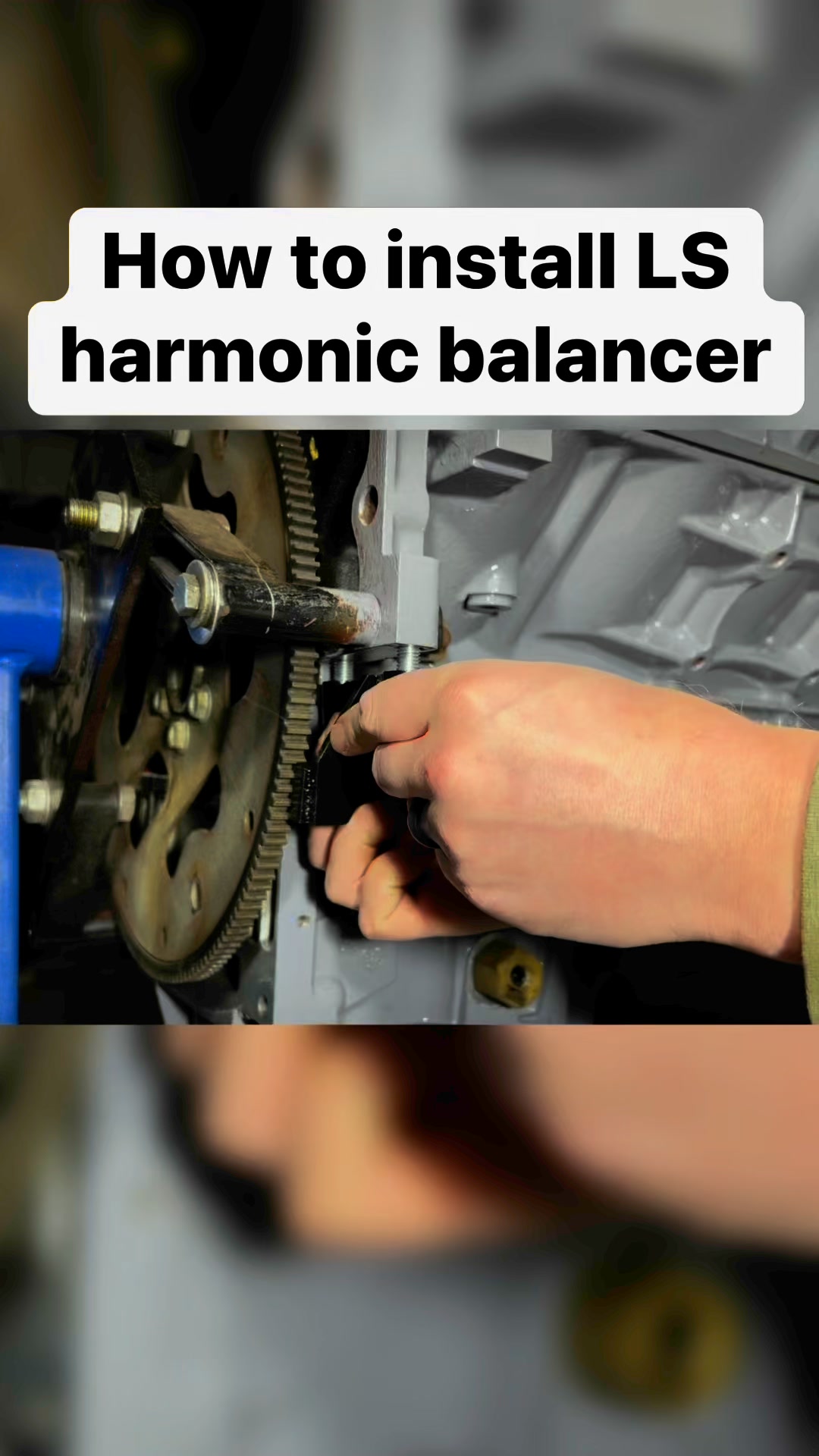 How to install LS harmonic balancer! #diy #rebuild #engine # ...