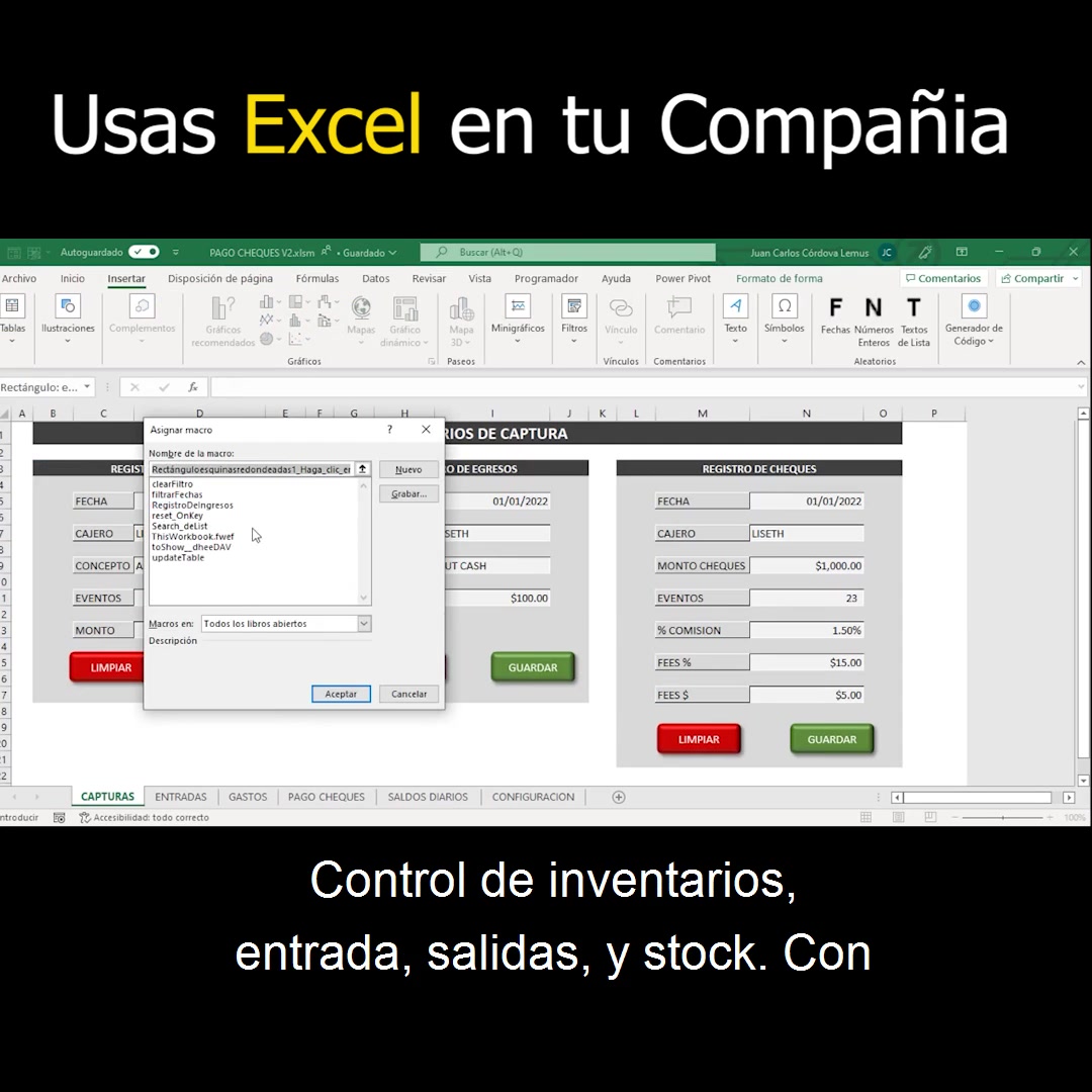 🔥¿Usas Excel en tu compañía?👨‍💻Diseñamos y Mejoramos tus archivos ...