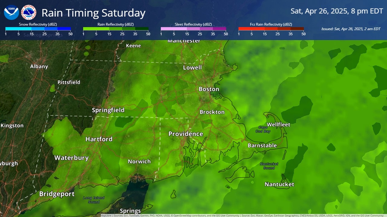Rain is expected to continue much if not all of the day on Saturday ...