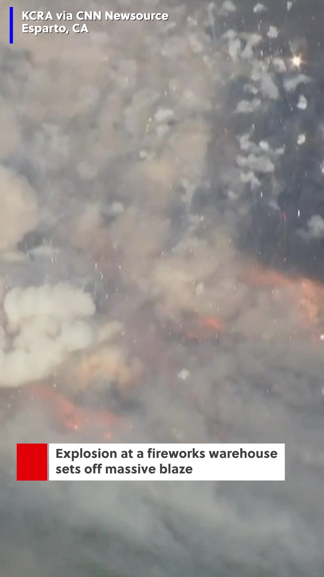 Whoa! An explosion at a fireworks warehouse triggered a massive blaze ...