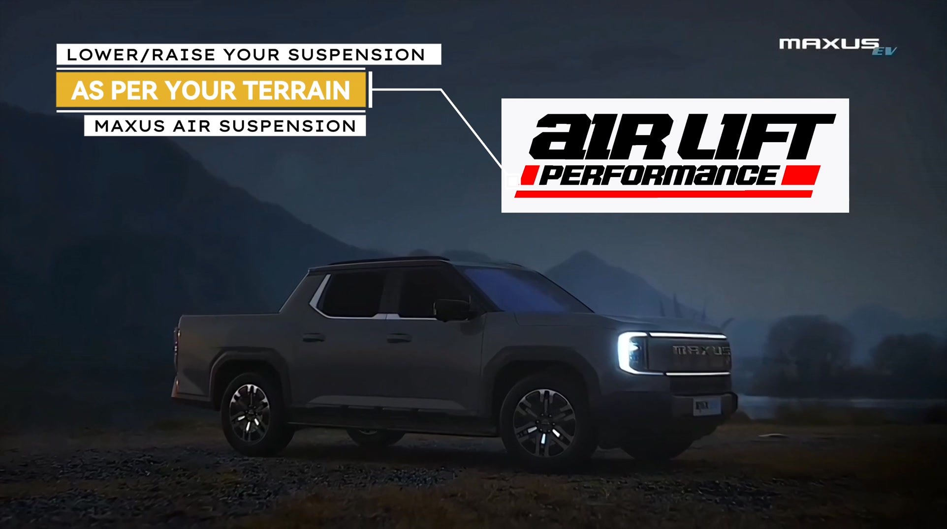 With advanced air suspension technology, effortlessly raise or lower ...