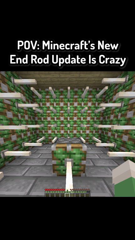 POV: Minecraft's New End Rod Update Is Crazy In Minecraft #MINECRAFT # ...