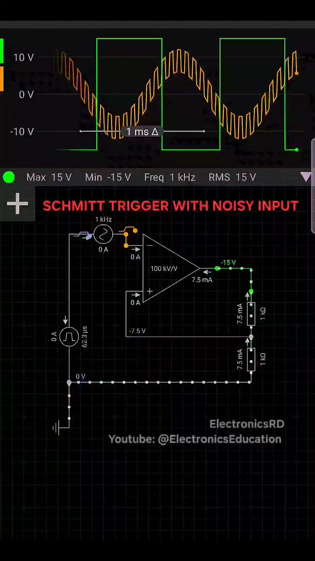 A Schmitt Trigger is a comparator circuit with hysteresis, meaning it ...