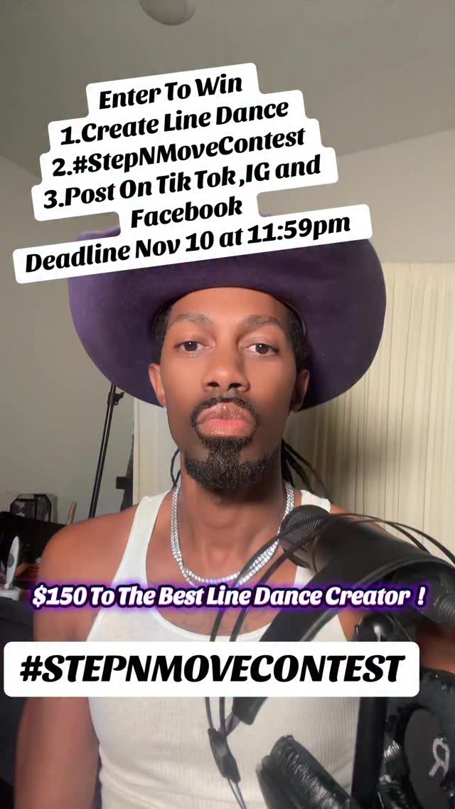 Step Move Drops November 14th Enter Contest 1.Creat A Line Dance for ...