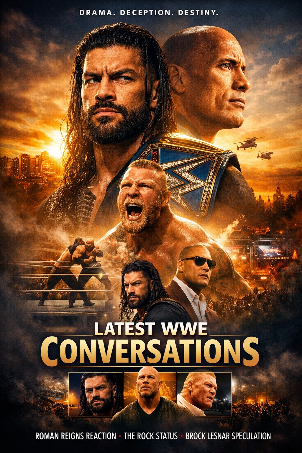 Latest WWE Conversations: Roman Reigns Reaction, The Rock Status ...