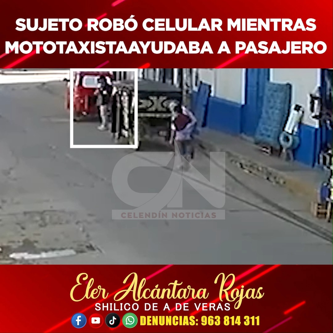 🚨🔴#Alerta || Sujeto roba celular de humilde mototaxista, mientras ...