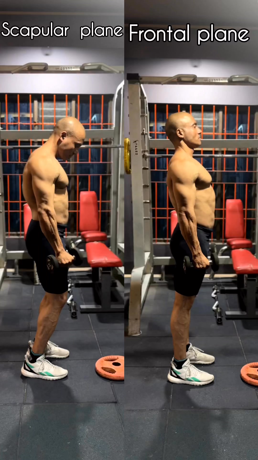 🚨Dumbbell lateral raiseTarget: Lateral (side, middle) deltoid Scapular ...