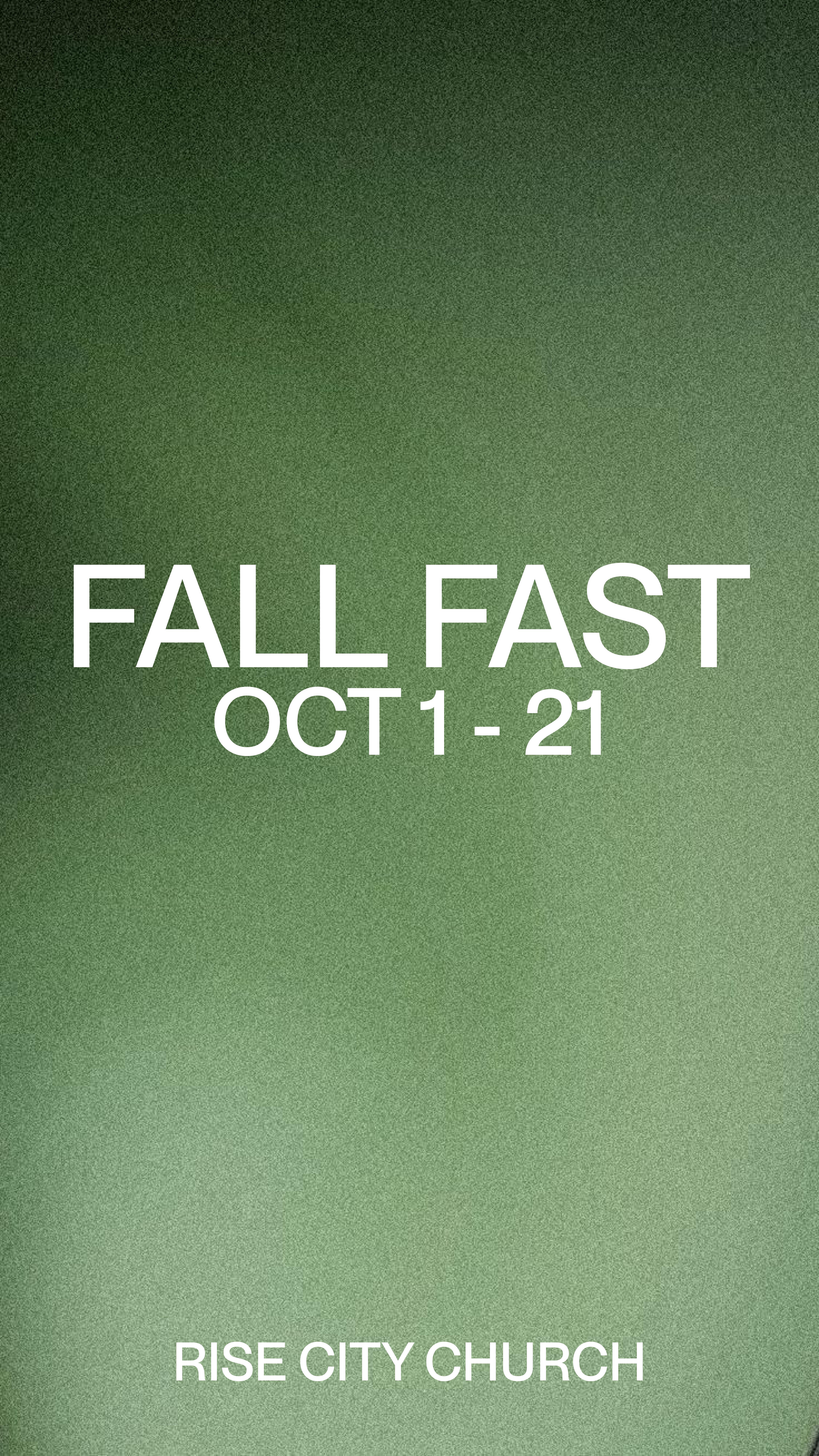 Our Fall Fast starts tomorrow! Visit risecitybayarea.com/events for ...