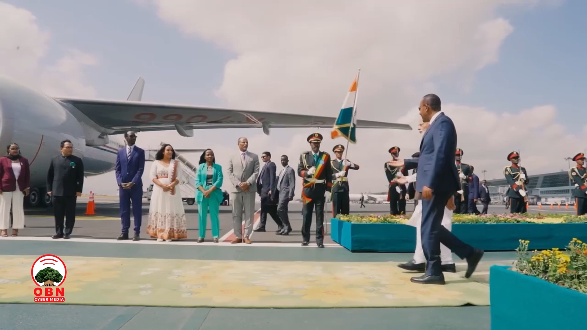 ጠቅላይ ሚኒስትር ዐቢይ አሕመድ(ዶ/ር) ለህንዱ ጠቅላይ ሚኒስትር ናሬንድራ ሞዲ ያደረጉት አሸኛኘት | OBN ...