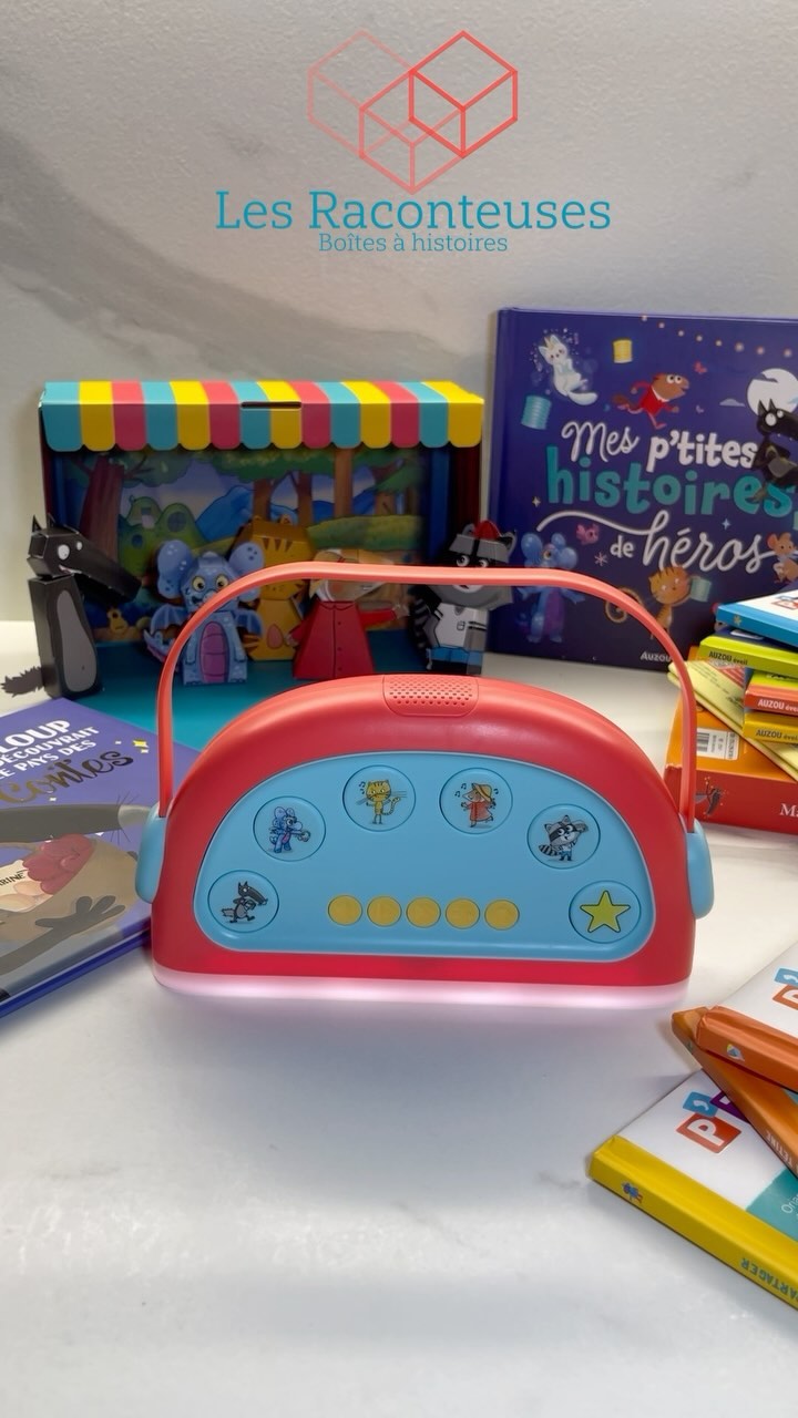 Ma Boîte à Héros Auzou – Conteuse Avec 25 Histoires, Veilleuse, Pour Enfants Dès 3 Ans