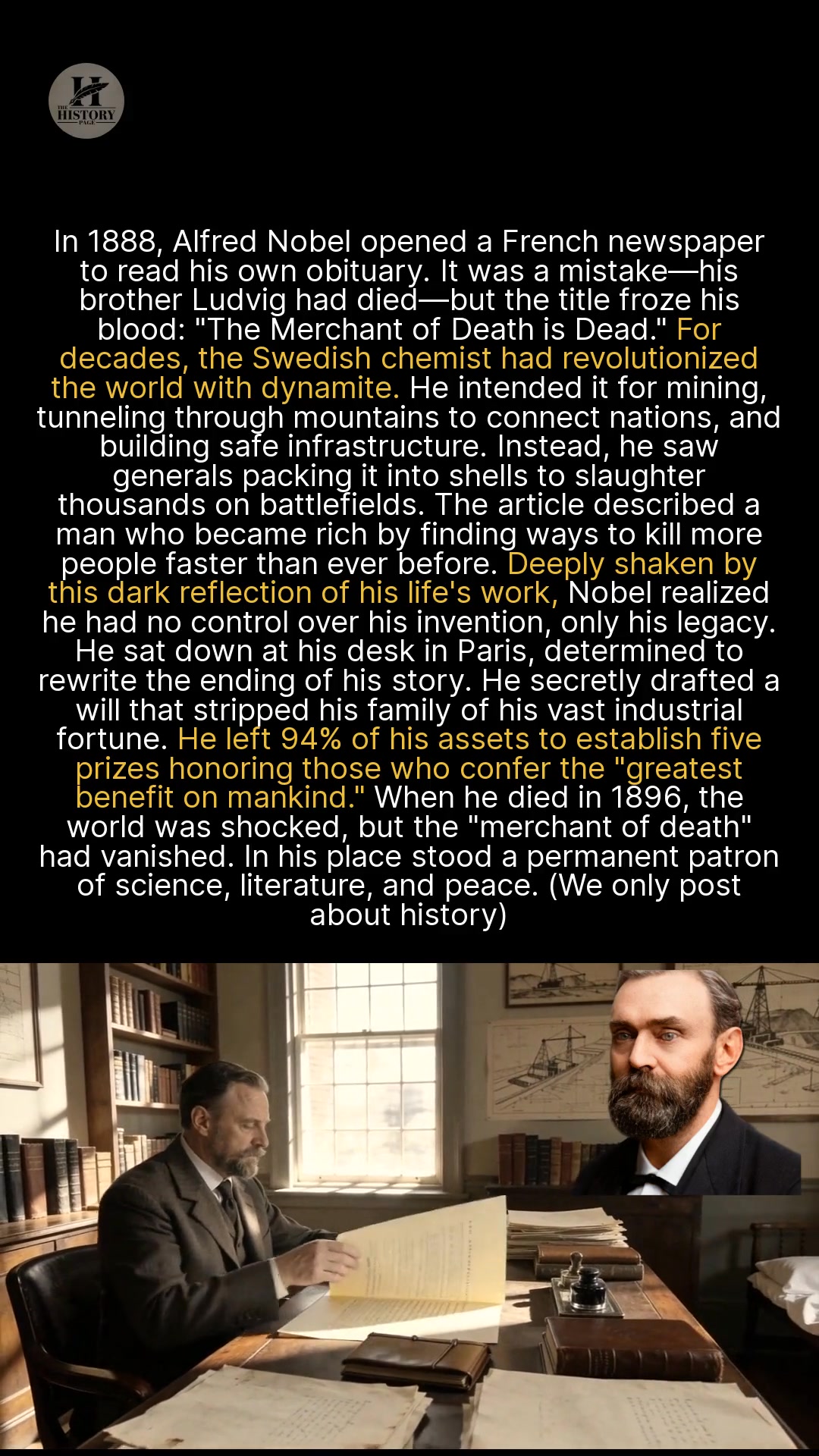 A newspaper mistake changed his entire... - The History Page | Facebook