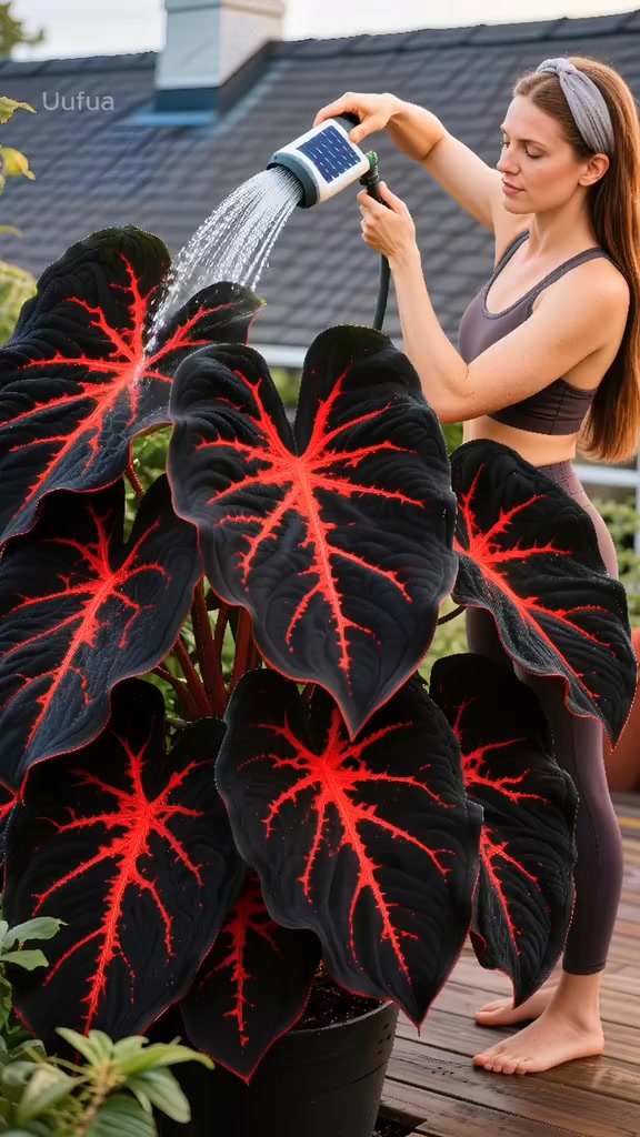 Black Red Hosta Seeds 400 Pcs - Shade-Loving Perennial Plant With Two-Tone Leaves For Garden Borders