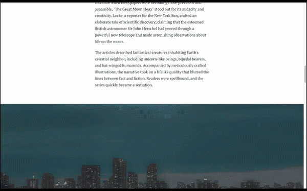 There's a new addition to the Shorthand editor: scroll effects designed ...