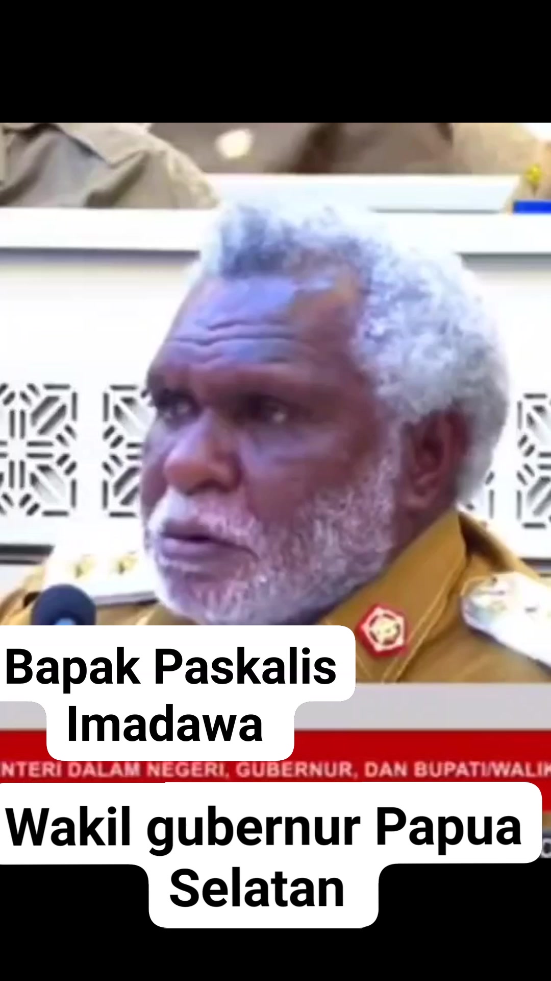 Wakil gubernur Papua Selatan, Bapak Paskalis Imadawa menegaskan ...
