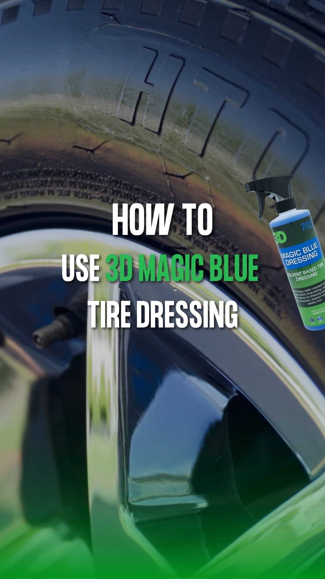 3d magic blue dressing Restore depth and shine to your tires in seconds. 🛞, Frank demonstrates how 3D’s Tire instantly enhances this truck tire with a rich, high-shine finish., Magic Blue is a premium, size:46 Go Live: 11-01-2025 Excellent on exterior and KissProm Simple Black Halter