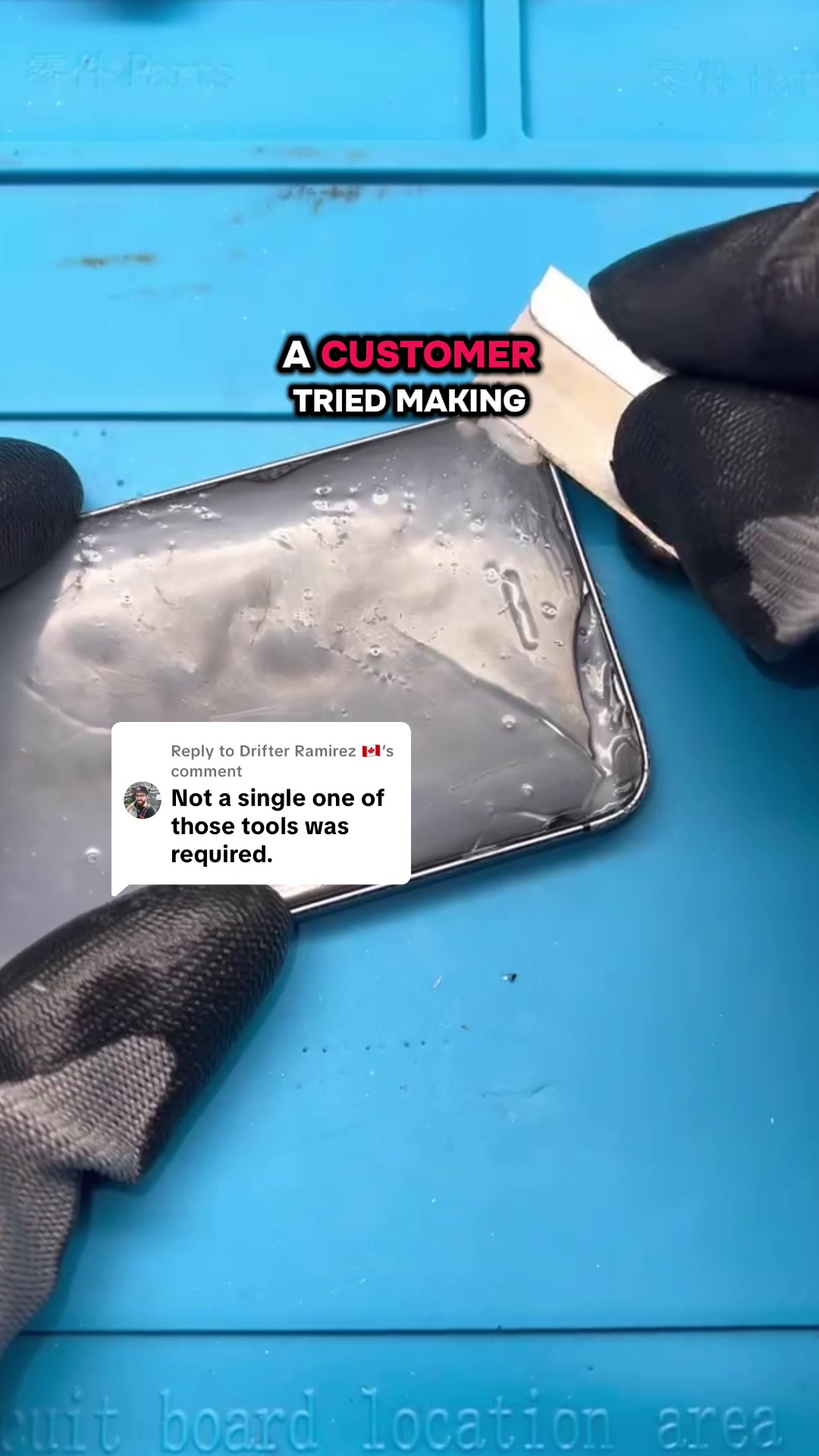Replying to @devious_doober How not to make a DIY screen protector 🤦♂️ ...