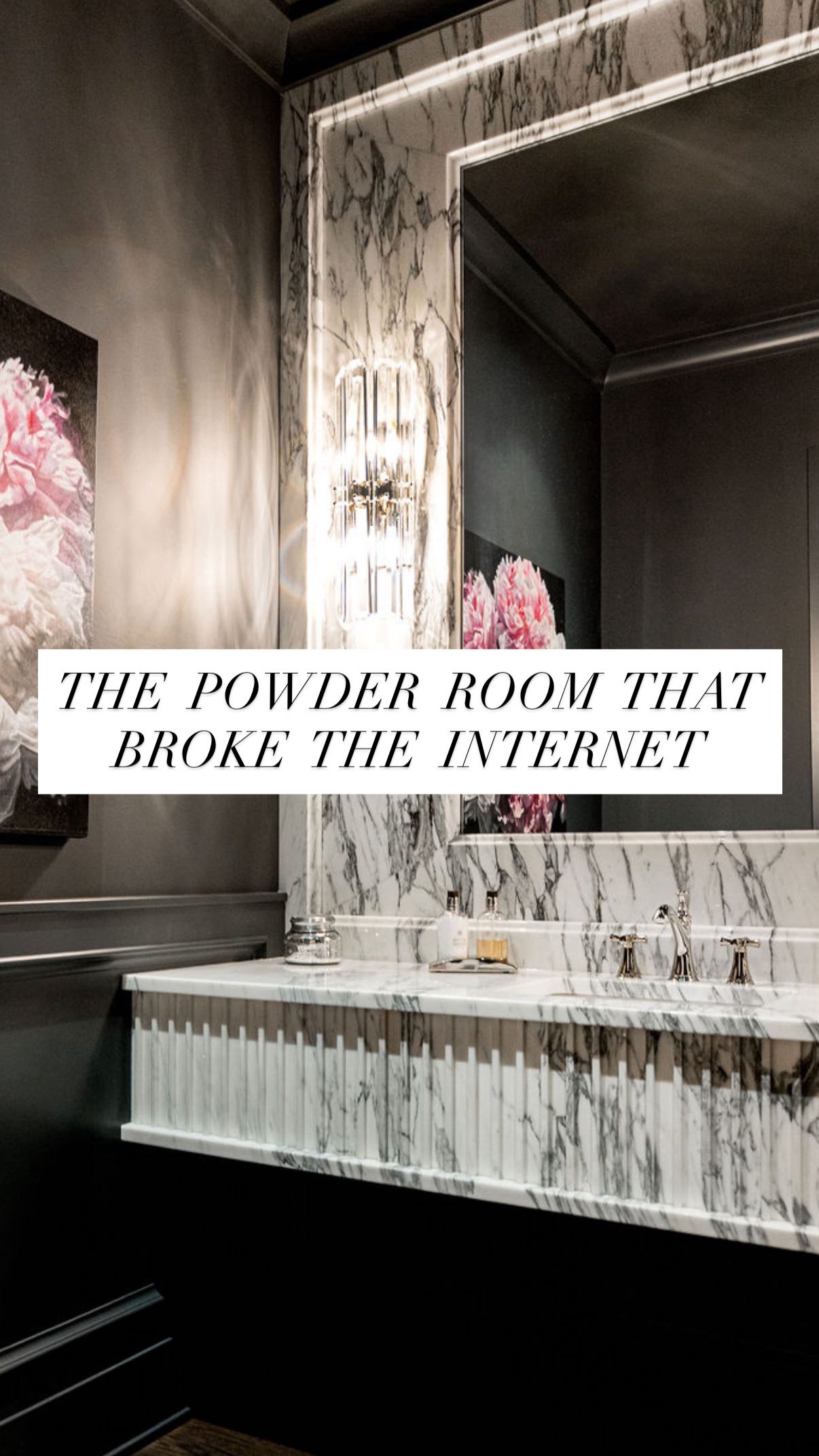 Behold one of the most glam, luxe, and flat-out stunning powder rooms ...