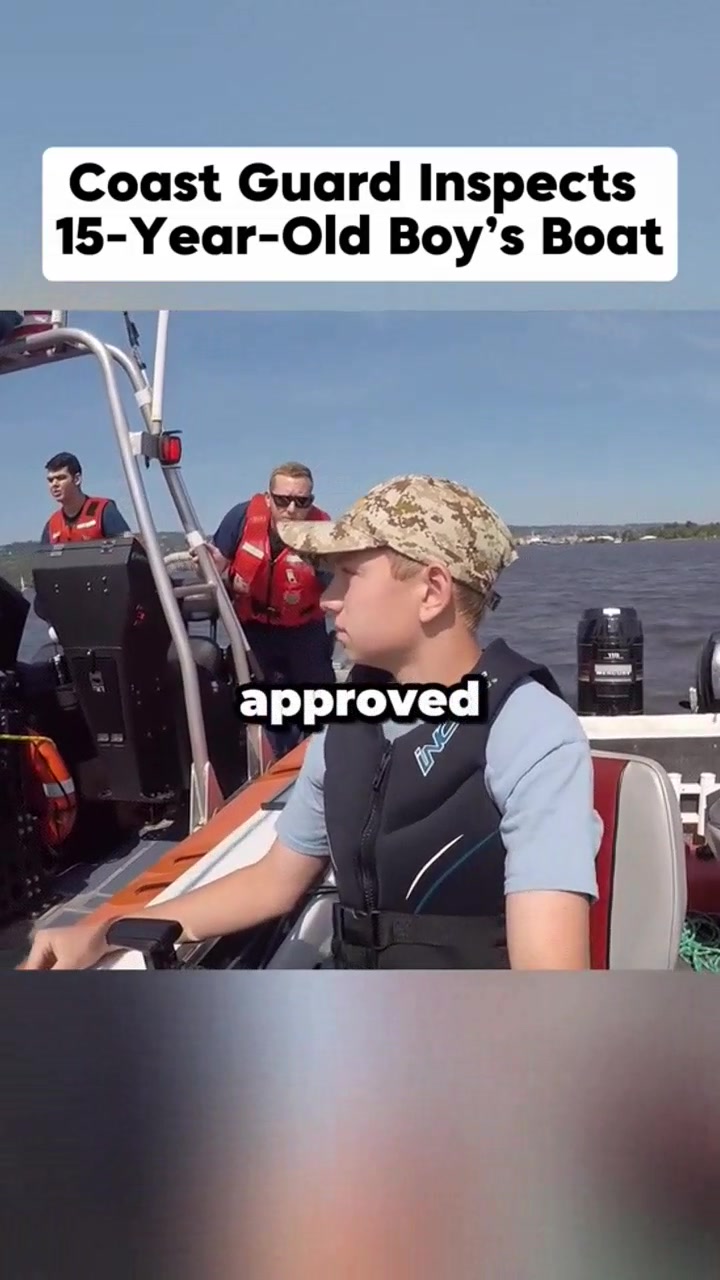 Coast guard inspects 15-year-old boy’s Boat #fishing #fishermen # ...