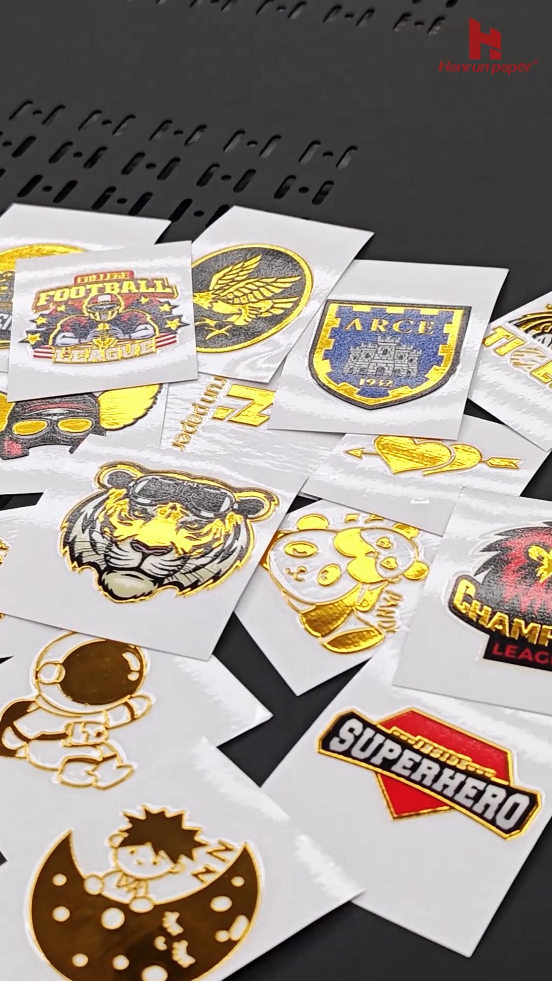 Make custom brand labels and creative logo designs with fine-line gold ...