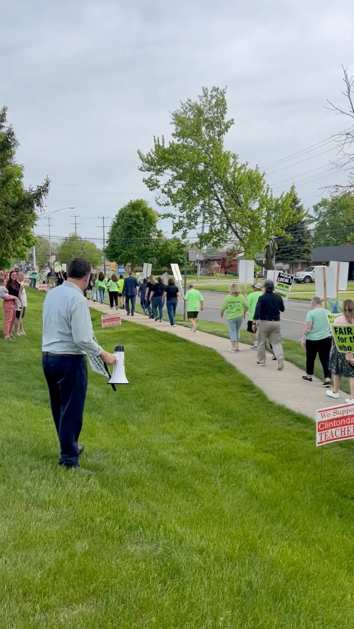 Clintondale Community School District educators protested demanding ...