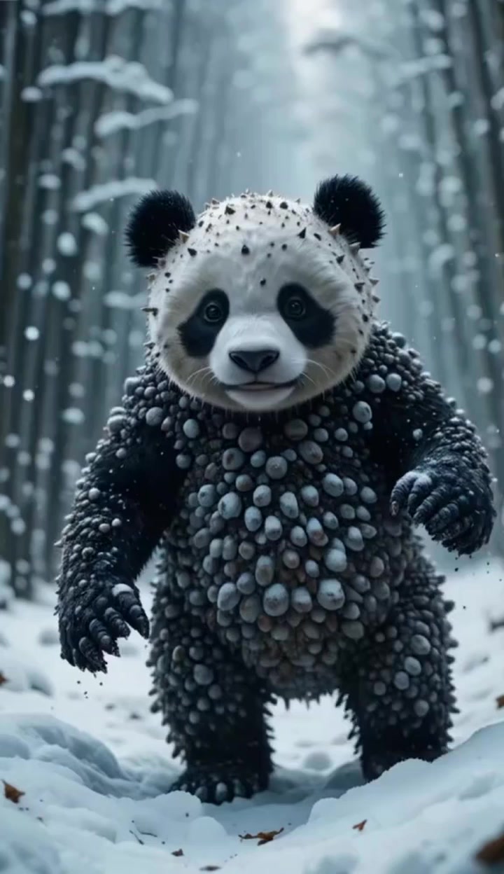 Panda injured with barnacles rescued panda injured barnacles ...