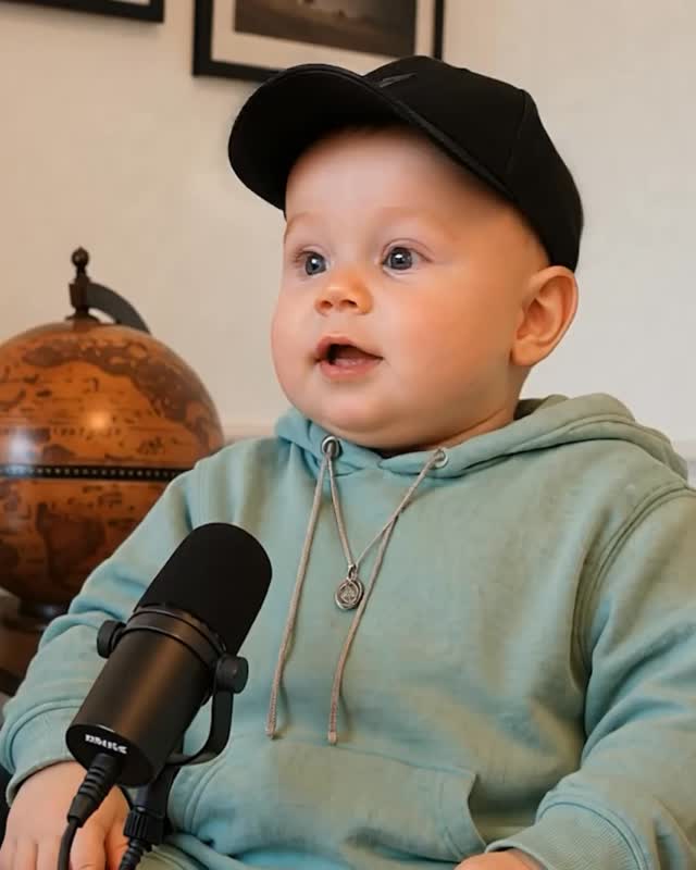 We had to jump on this trend 😂 #babypodcast #newsbaby #baby #podcast # ...