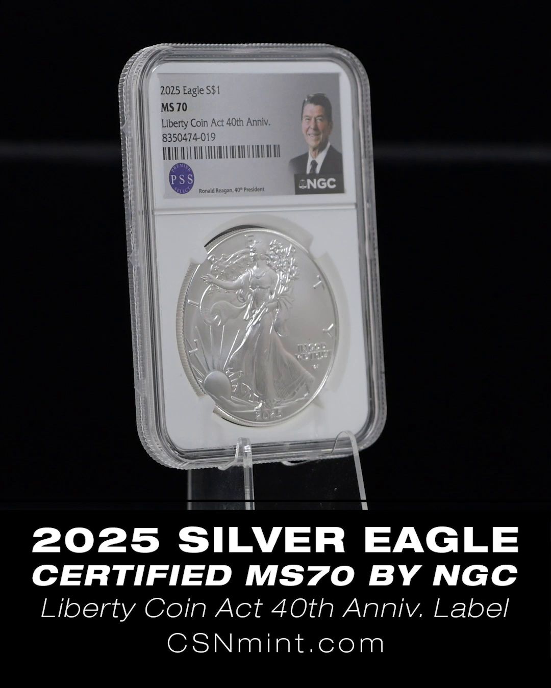 Celebrate 40 years of American legacy with the 2025 1oz Silver