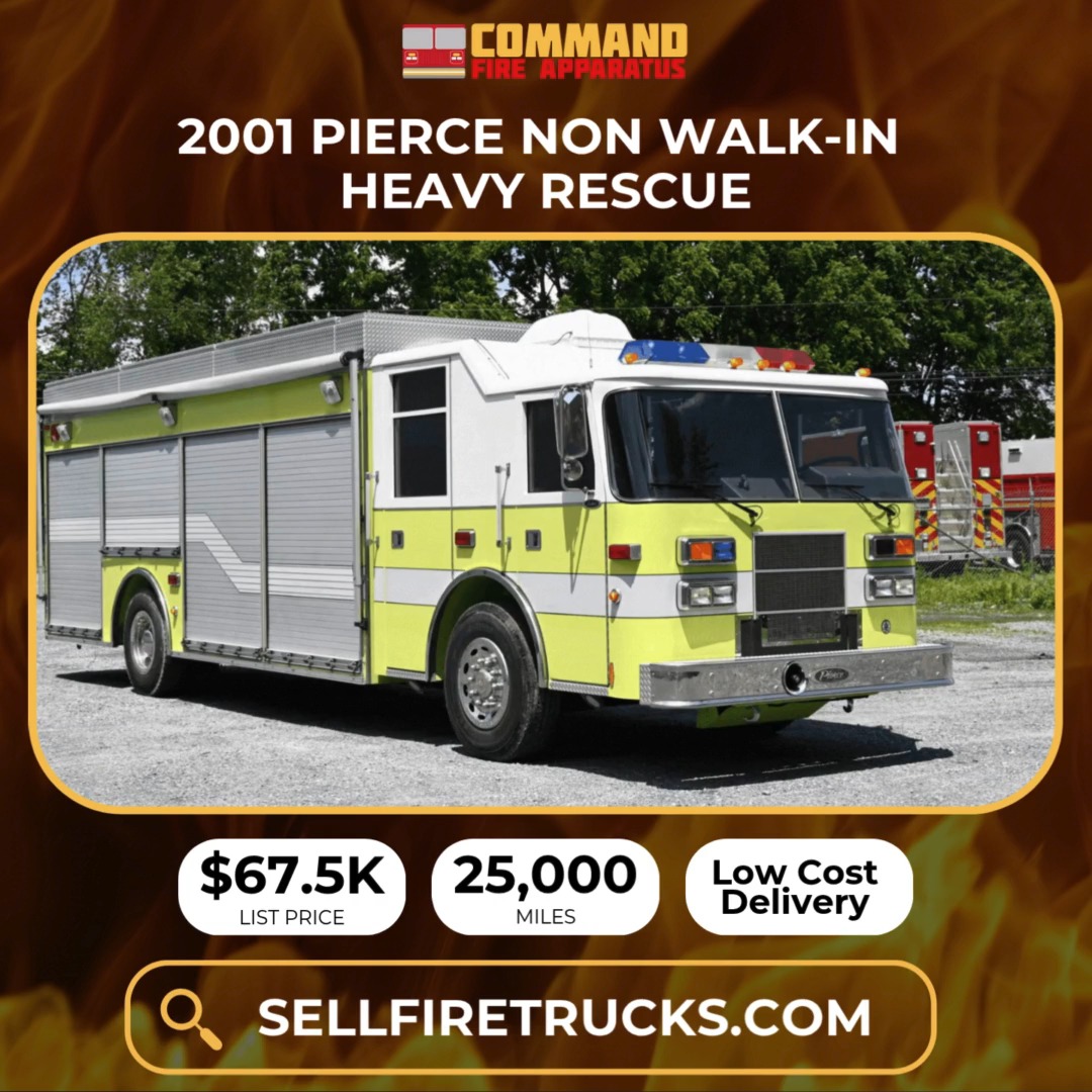 🚨 JUST LISTED: 2001 Pierce Non-Walk-In Heavy Rescue 🚨 Elevate your ...