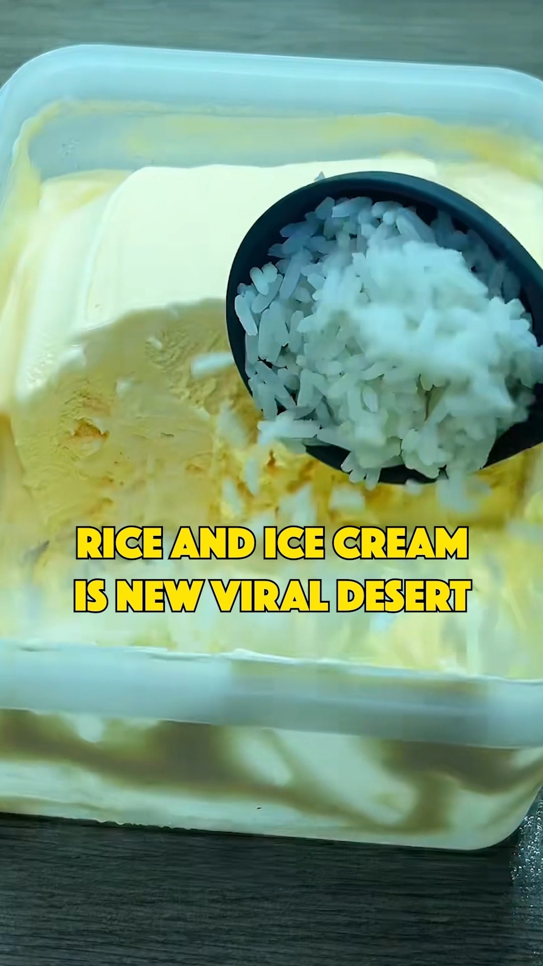 Rice and Ice Cream is New Viral Dessert #viralfood #dessertsofinstagram ...