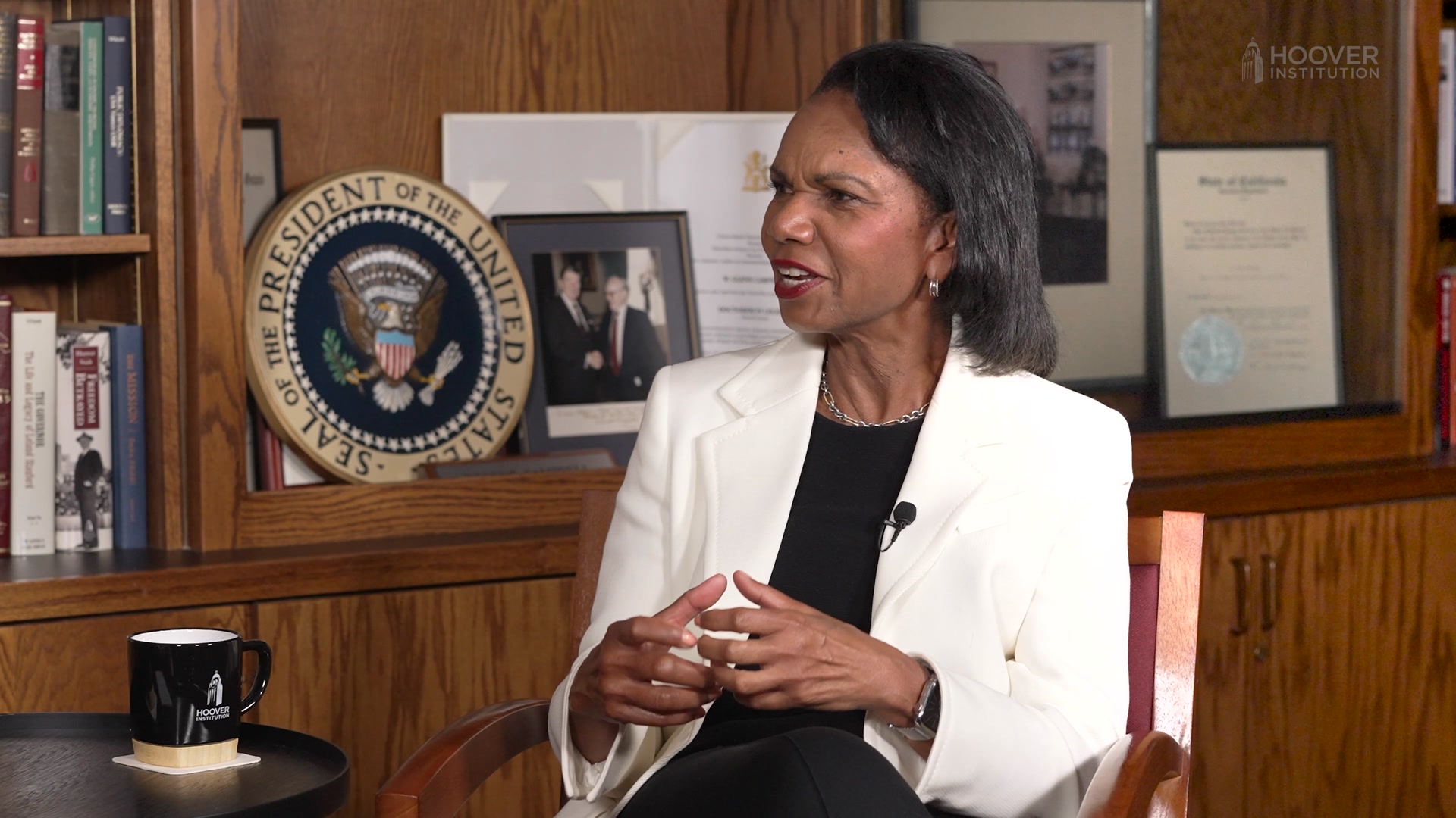 Former US Secretary of State and current Director of the Hoover ...