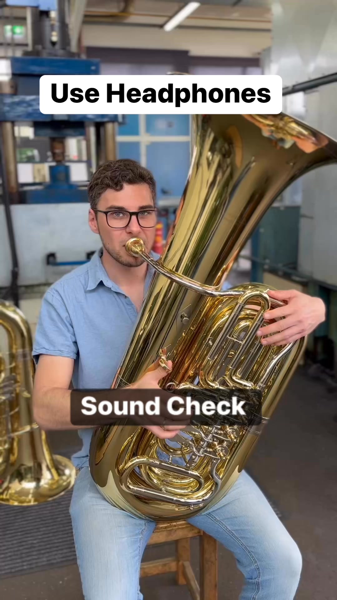 Brandon Bruce plays a Miraphone 185 BBb made in 197 with an