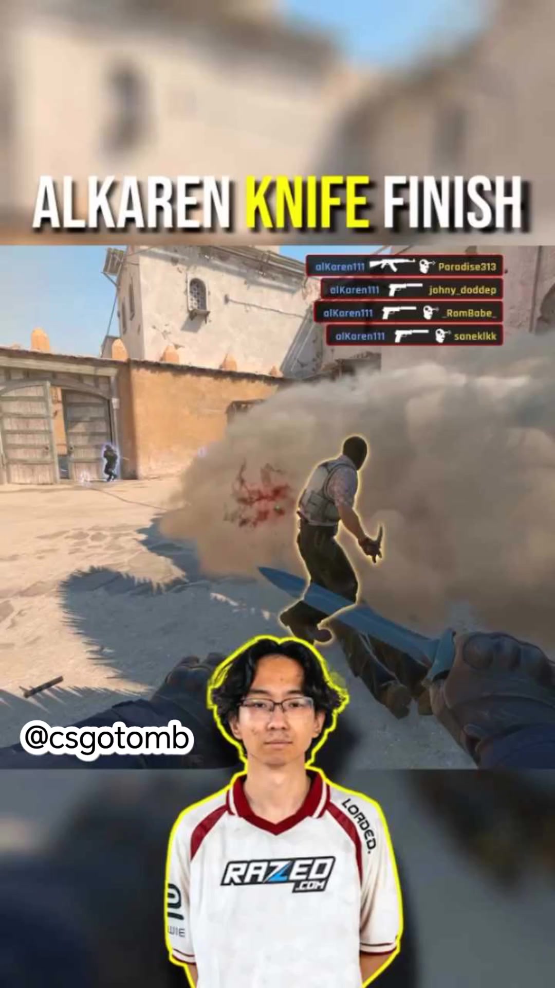 Alkaren disrespect knife ending 💥 #csgo #CS #CS2 #ACE | CSGO Tomb ...