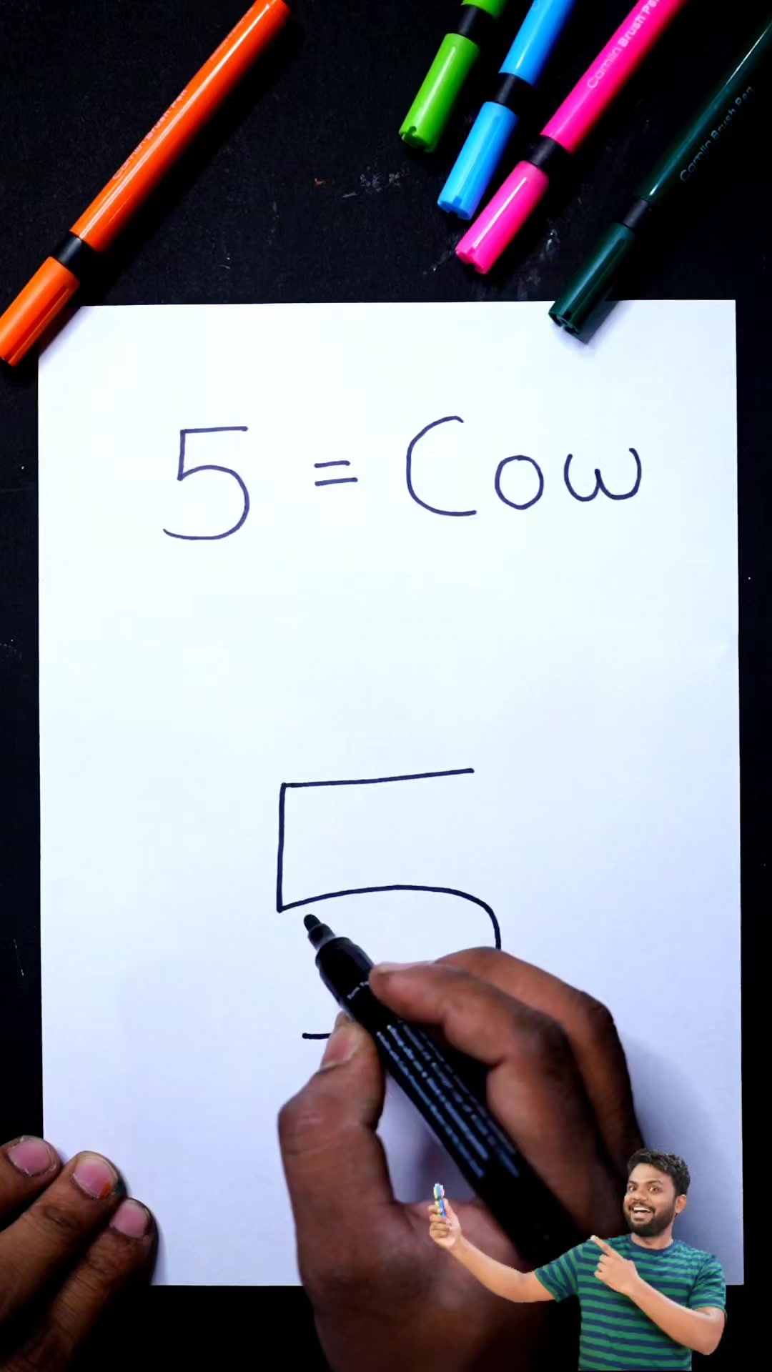 5 = Amazing Cow Drawing Idea's For Beginners #art #reels #drawing | AP