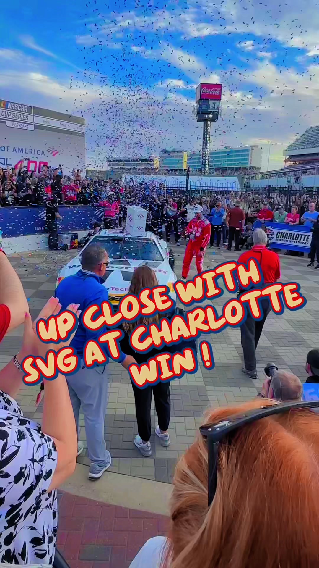 🚨Victory Lane at Charlotte Motor Speedway when SVG won the Roval.. UP ...